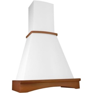 Каминная вытяжка Elikor Ротонда 50 бежевый/бук орех