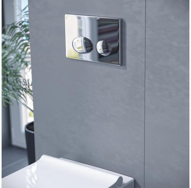 Кнопка смыва для унитаза Koller Pool Alcora ST1200 Round (ROUND MAT CHROME)