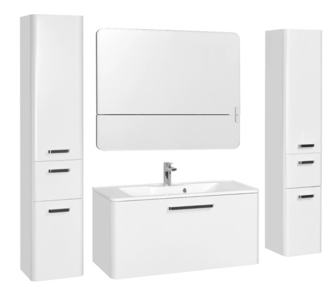 Тумба под раковину Aquaton Валенсия 110 (1A123701VAG30) белый жемчуг