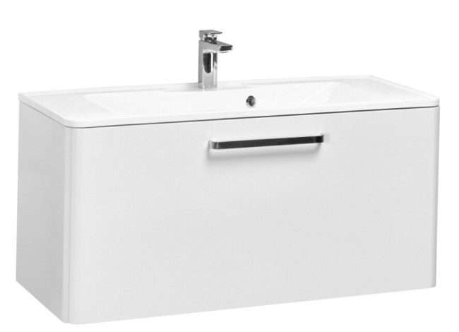 Тумба под раковину Aquaton Валенсия 110 (1A123701VAG30) белый жемчуг