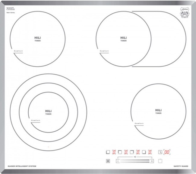Встраиваемая электрическая варочная панель Kaiser KCT 6715 FW Встраиваемая электрическая варочная панель Kaiser KCT 6715 FW