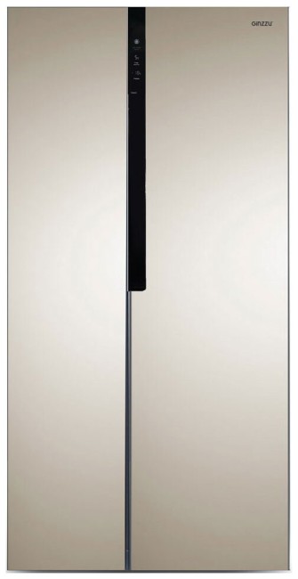 Холодильник Ginzzu NFK-440 золотистый