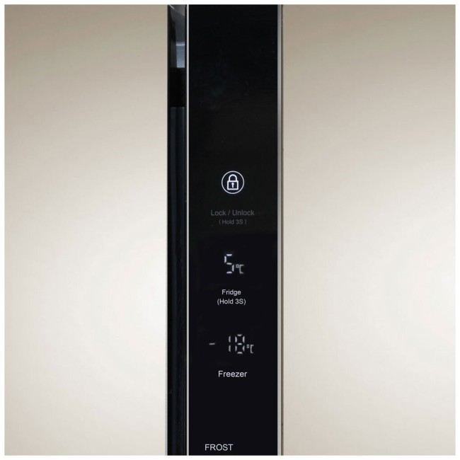 Холодильник Ginzzu NFK-440 золотистый