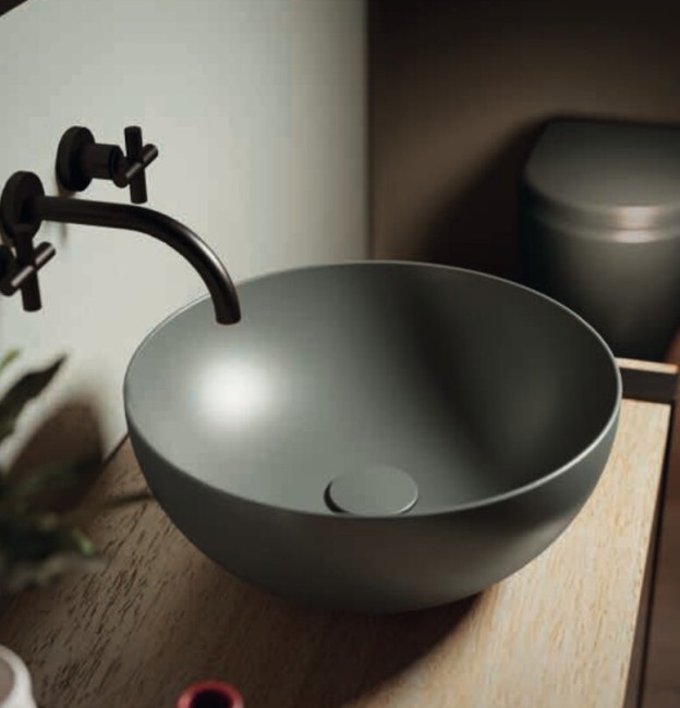 Раковина накладная Hatria H.HOUR 05.00 S 08-антрацит (A0Y5A508)