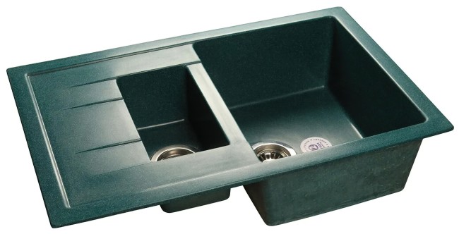 Кухонная мойка GranFest Quadro GF-Q-775KL зеленый Кухонная мойка GranFest Quadro GF-Q-775KL зеленый