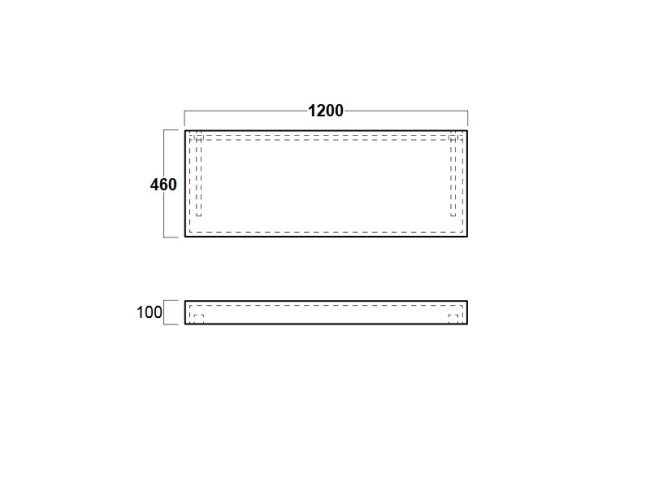 Столешница под раковину Simas Vignoni (VIM1) светлый дуб Столешница под раковину Simas Vignoni (VIM1) светлый дуб