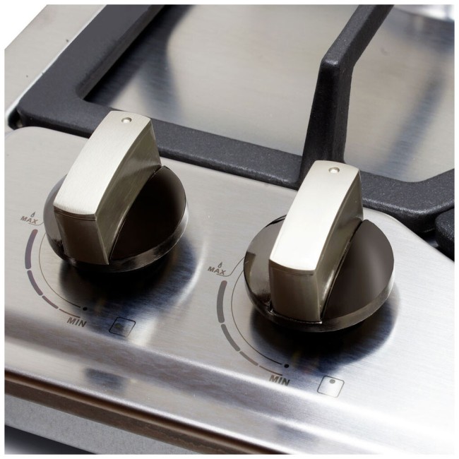 Встраиваемая газовая варочная панель Ginzzu HCG-424 нержавеющая сталь