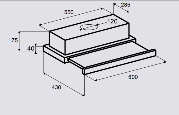 Встраиваемая вытяжка Zigmund & Shtain K 008.61 B Встраиваемая вытяжка Zigmund & Shtain K 008.61 B
