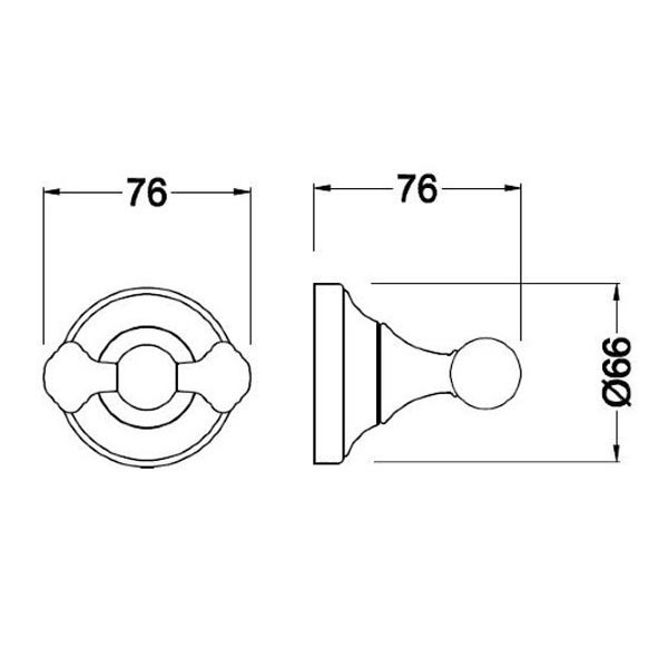 Крючок двойной Schein 7053002