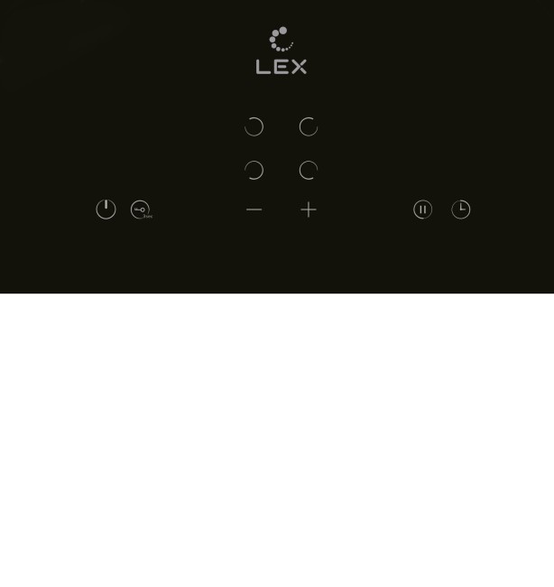 Встраиваемая электрическая варочная панель Lex EVH 640B BL