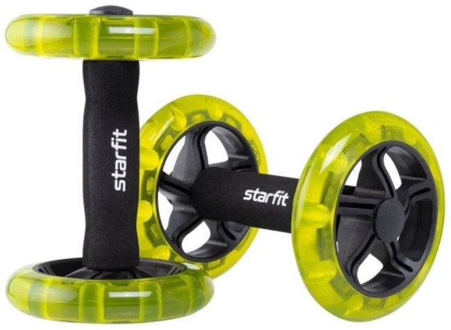Ролик для пресса Starfit RL-107 черный/ярко-зеленый Ролик для пресса Starfit RL-107 черный/ярко-зеленый