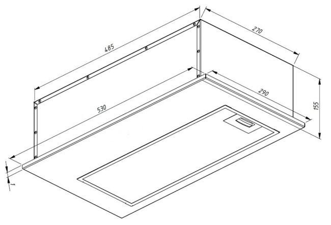 Встраиваемая вытяжка Akpo WK-12 Mio 60 черный