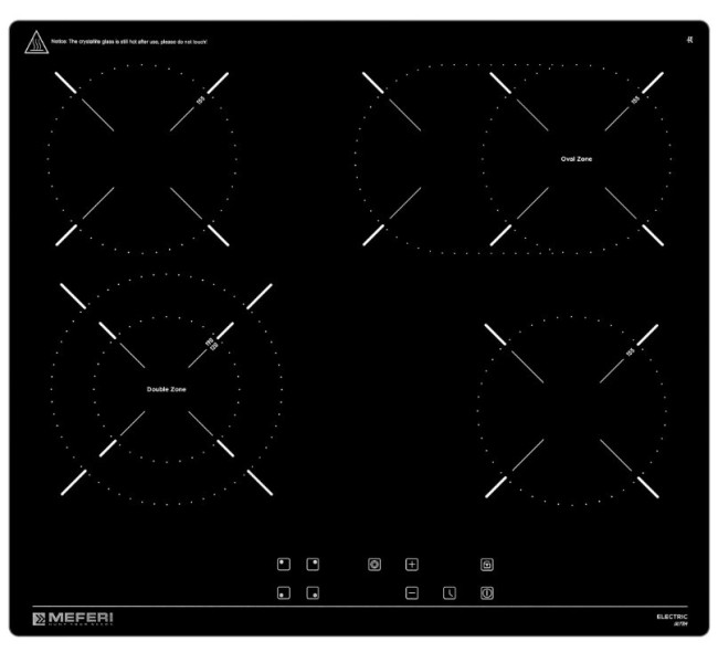 Встраиваемая электрическая варочная панель Meferi MEH604BK Ultra Встраиваемая электрическая варочная панель Meferi MEH604BK Ultra