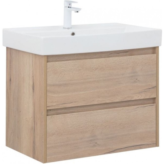 Тумба с раковиной Aquanet Nova Lite 75 дуб крафт (305238) Тумба с раковиной Aquanet Nova Lite 75 дуб крафт (305238)