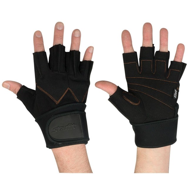 Перчатки атлетические Starfit SU-122 черный M Перчатки атлетические Starfit SU-122 черный M