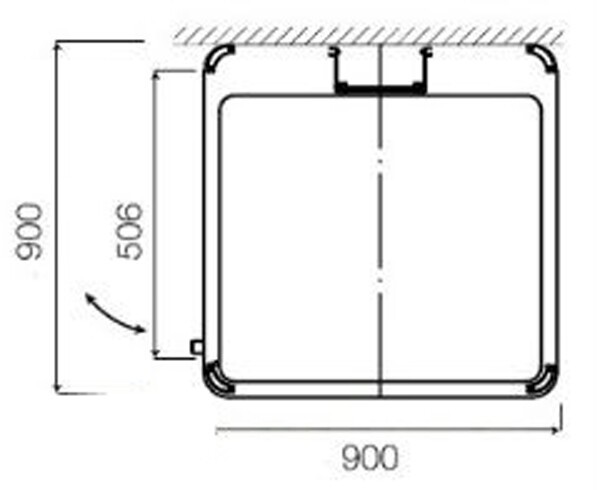 Купол для гидромассажной кабины с паром AM.PM Awe (W15C-804-090MTE2)