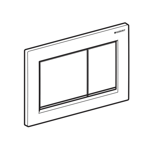 Клавиша смыва Geberit Omega 30 хром (115.080.KH.1)