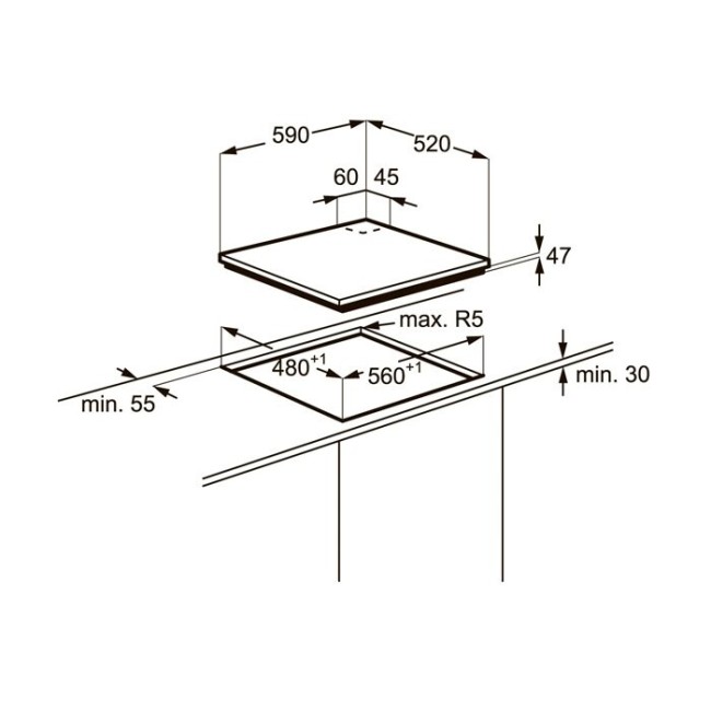 Встраиваемая газовая варочная панель Electrolux EGT 96342 YX Встраиваемая газовая варочная панель Electrolux EGT 96342 YX