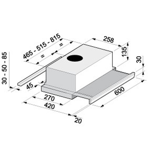 Встраиваемая вытяжка Korting KHP 6312 X