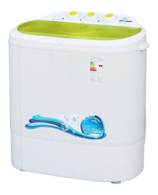 Стиральная машина Optima МСП-35 белая крышка/желтые окна