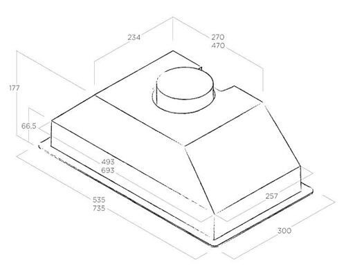 Встраиваемая вытяжка Jetair Viera GR/A/52