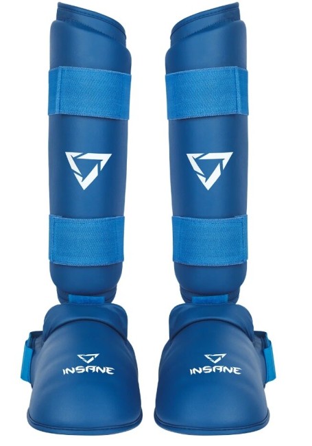 Защита голень-стопа Insane Ferrum IN22-SG200 ПУ синий L Защита голень-стопа Insane Ferrum IN22-SG200 ПУ синий L