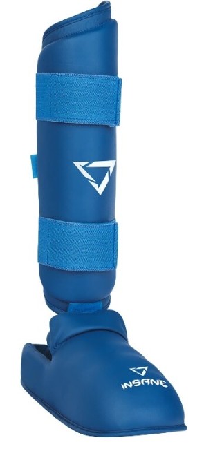 Защита голень-стопа Insane Ferrum IN22-SG200 ПУ синий L Защита голень-стопа Insane Ferrum IN22-SG200 ПУ синий L