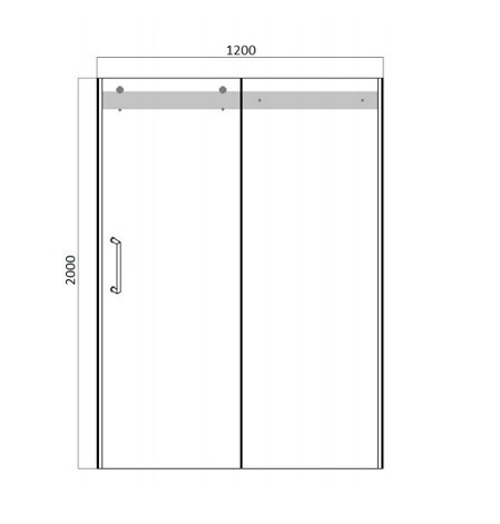 Душевая дверь Bravat Wave BD120.4102S Душевая дверь Bravat Wave BD120.4102S
