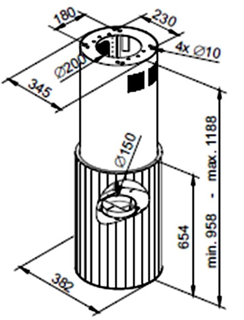 Островная вытяжка Maunfeld Adelaide 39 Isla Gold Островная вытяжка Maunfeld Adelaide 39 Isla Gold