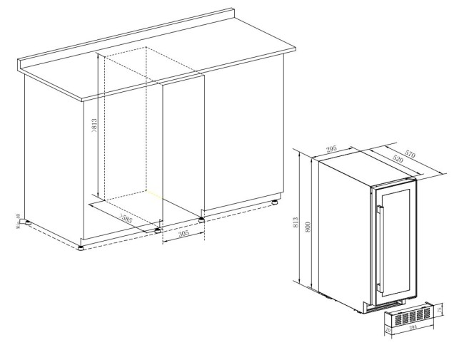 Винный шкаф Temptech STX30DS