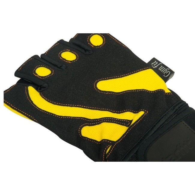 Перчатки атлетические Starfit SU-121 черный/желтый L Перчатки атлетические Starfit SU-121 черный/желтый L