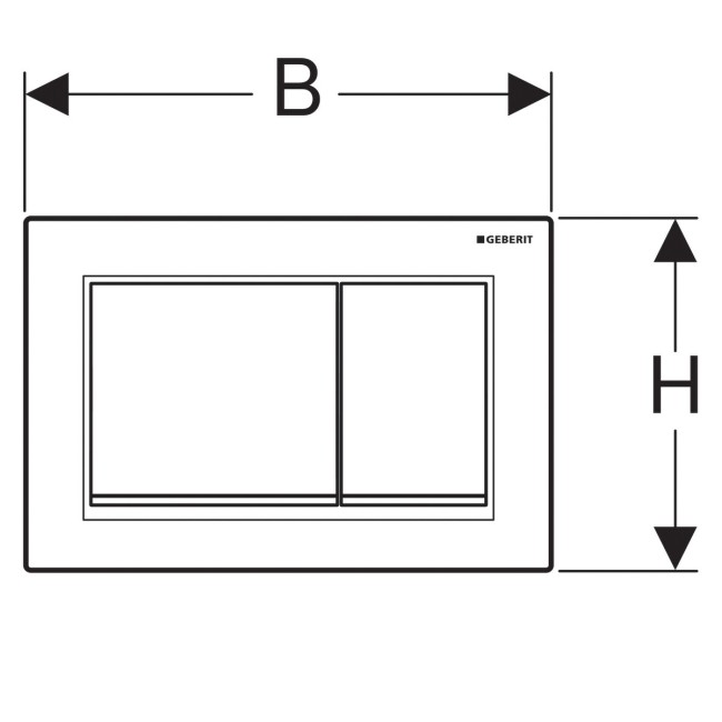 Клавиша смыва Geberit Omega 30 (115.080.KJ.1) Клавиша смыва Geberit Omega 30 (115.080.KJ.1)