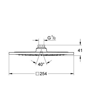 Верхний душ Grohe 27271KS0 Верхний душ Grohe 27271KS0