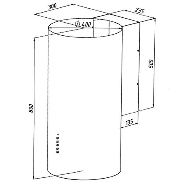 Каминная вытяжка Akpo Balmera WK-4 WL 40 золотой