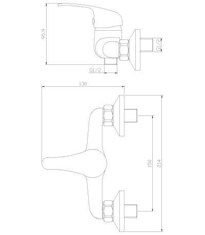 Смеситель для душа Rossinka Y35-41