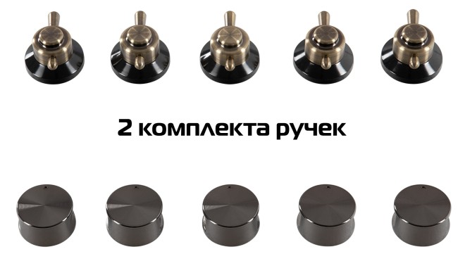 Встраиваемая газовая варочная панель Hiberg VM 7155 B