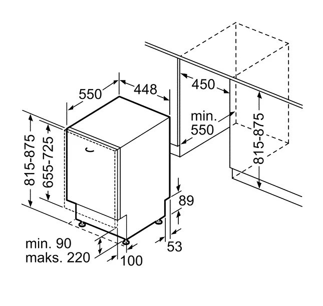 Встраиваемая посудомоечная машина Bosch SPV40E20