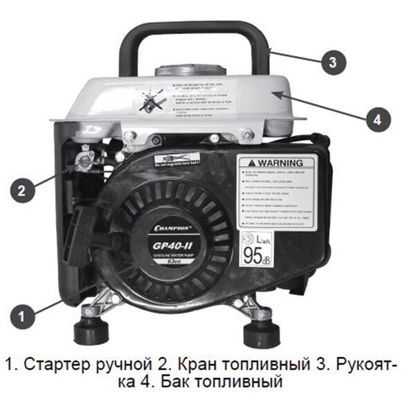 Мотопомпа Champion GP40-II Мотопомпа Champion GP40-II