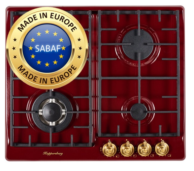 Встраиваемая газовая варочная панель Kuppersberg FV 6 TGRZ BOR Bronze