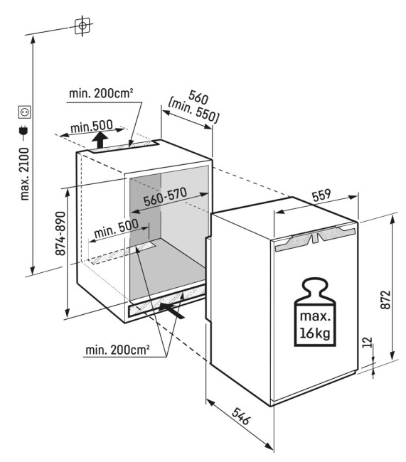 Встраиваемый холодильник Liebherr IRci 3950