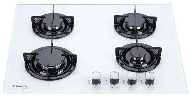 Встраиваемая газовая варочная панель Pyramida PFG 646 White