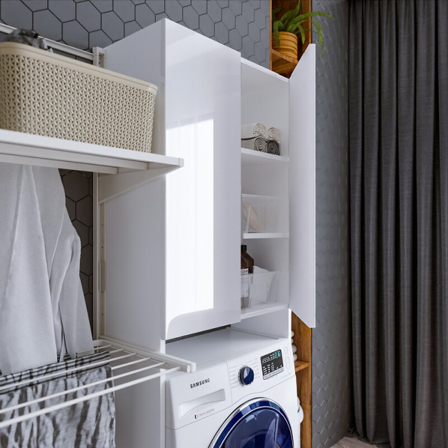 Шкаф Бриклаер Хелена белый глянец Шкаф Бриклаер Хелена белый глянец