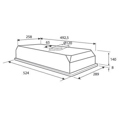 Встраиваемая вытяжка Jetair CA 3 (52) IX
