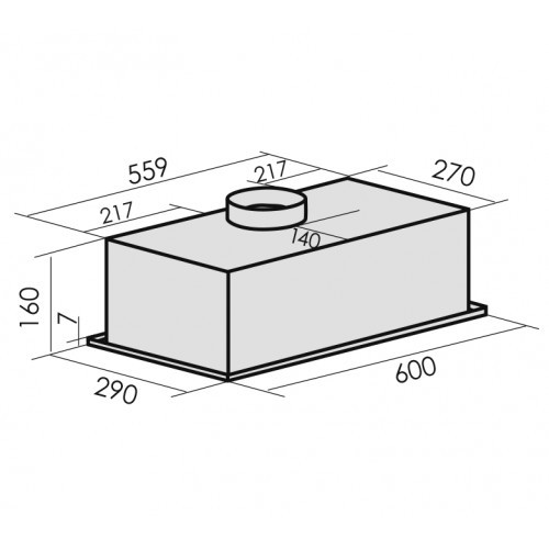 Встраиваемая вытяжка MBS Monstera 160 white Встраиваемая вытяжка MBS Monstera 160 white