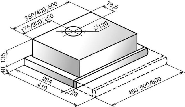 Встраиваемая вытяжка Zigmund & Shtain K 005.41 B