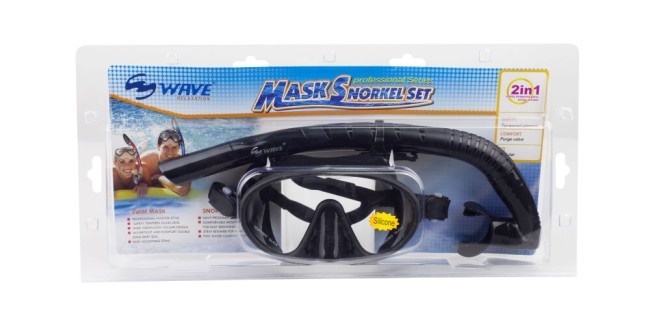 Комплект для плавания Wave MS-1328S66 черный