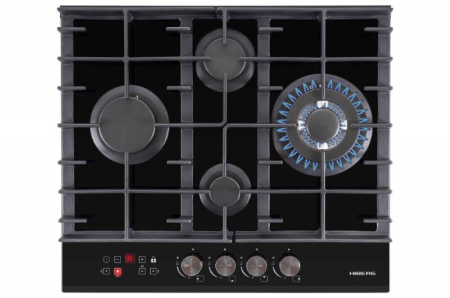 Встраиваемая газовая варочная панель Hiberg VM 6145 B