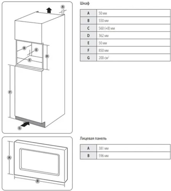 Встраиваемая микроволновая печь Samsung MS23A7013AL Встраиваемая микроволновая печь Samsung MS23A7013AL