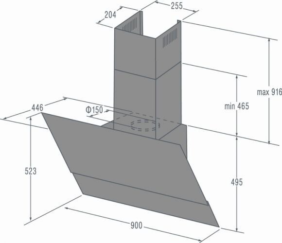 Каминная вытяжка Gorenje GHV 93 X Каминная вытяжка Gorenje GHV 93 X