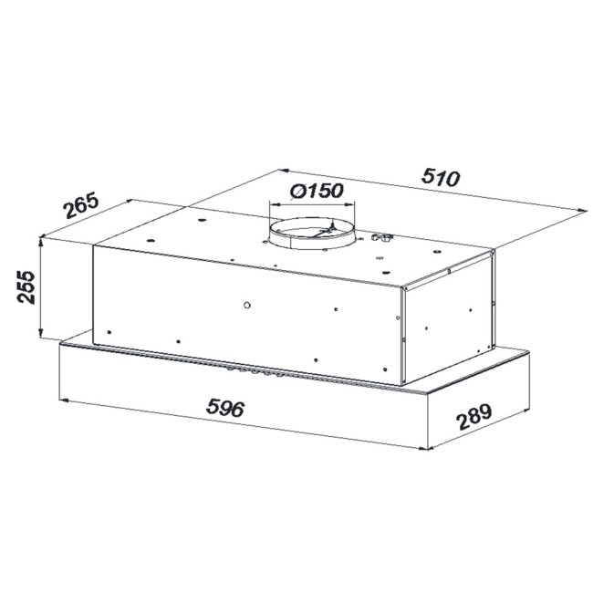Встраиваемая вытяжка Konigin Awe Black 60 Встраиваемая вытяжка Konigin Awe Black 60